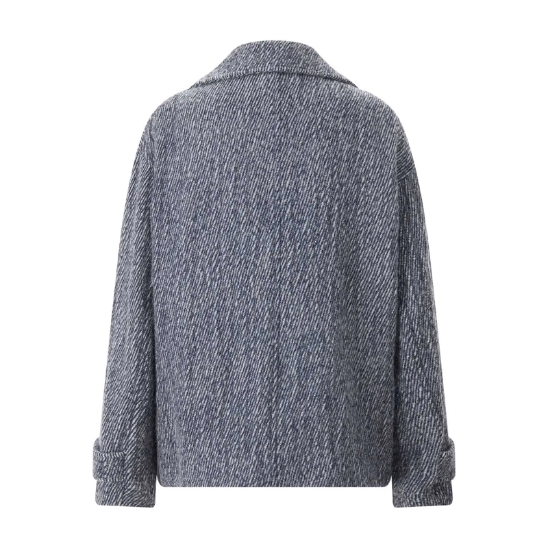 MSGM Übergangsjacke Jacke aus Alpakawolle blau(Image 2)