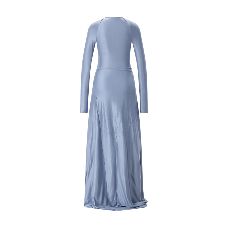 Victoria Beckham Maxikleid Elegantes Maxikleid blau(Image 6)