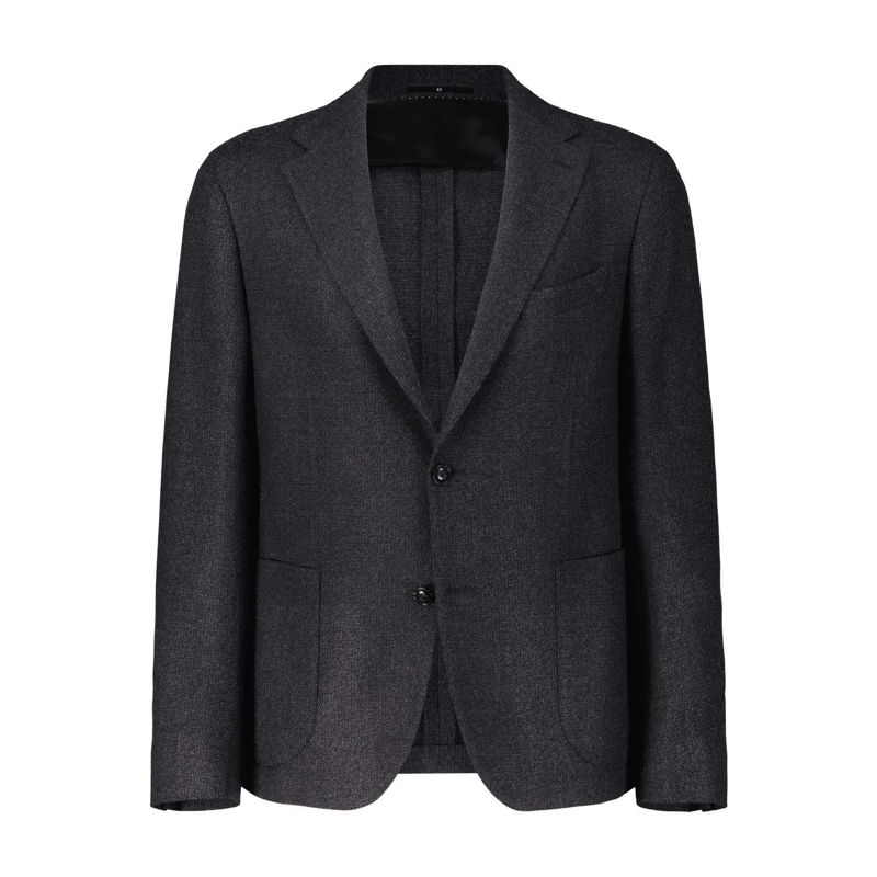 Dressler Anzugjacke Shaped Fit Sakko mit Kaschmir & Seide Anthrazit