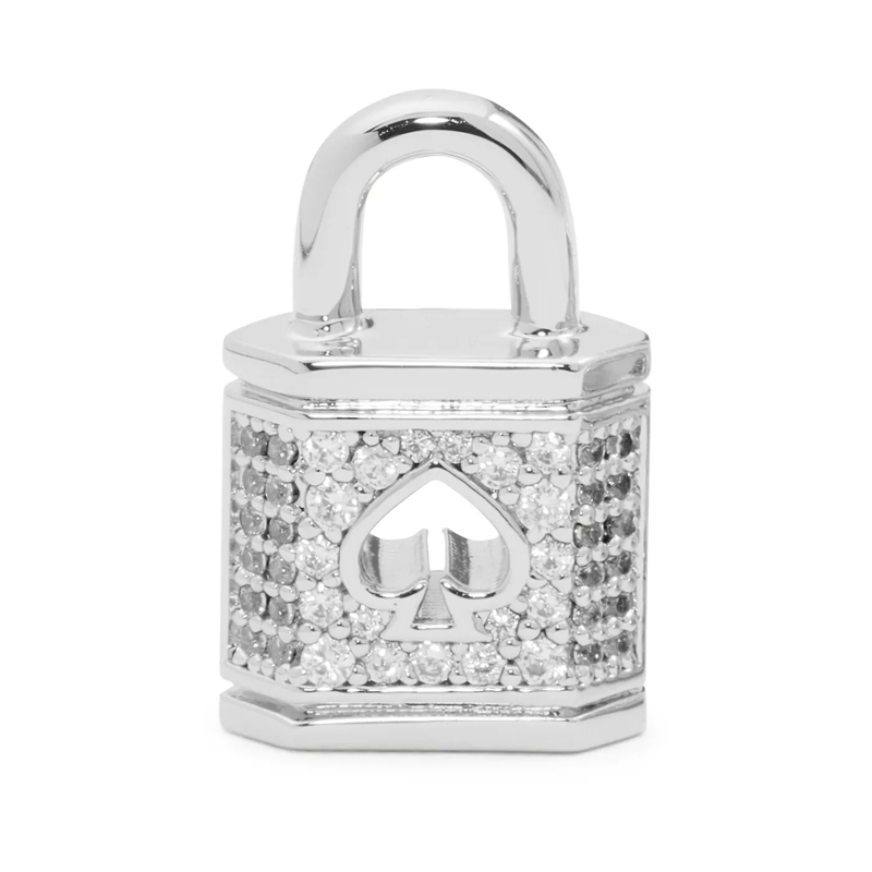 Kate Spade New York Boucles d'oreilles Lock And Spade Ohrringe Silber