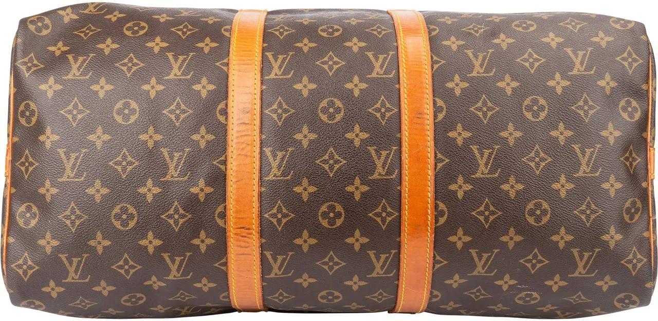 Thumbnail - Louis Vuitton Crossbody Bags - Louis Vuitton Canvas Monogram Keepall 50 Bandoulie - Gr. unisize - in Braun - für Damen
