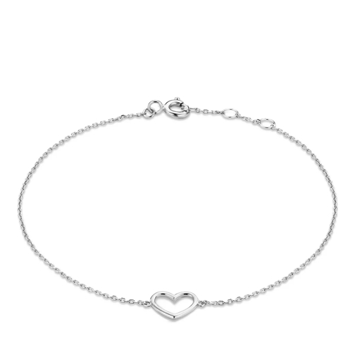 Isabel Bernard Saint Germain Alix 14 Karat Bracelet With Heart White Gold Armband