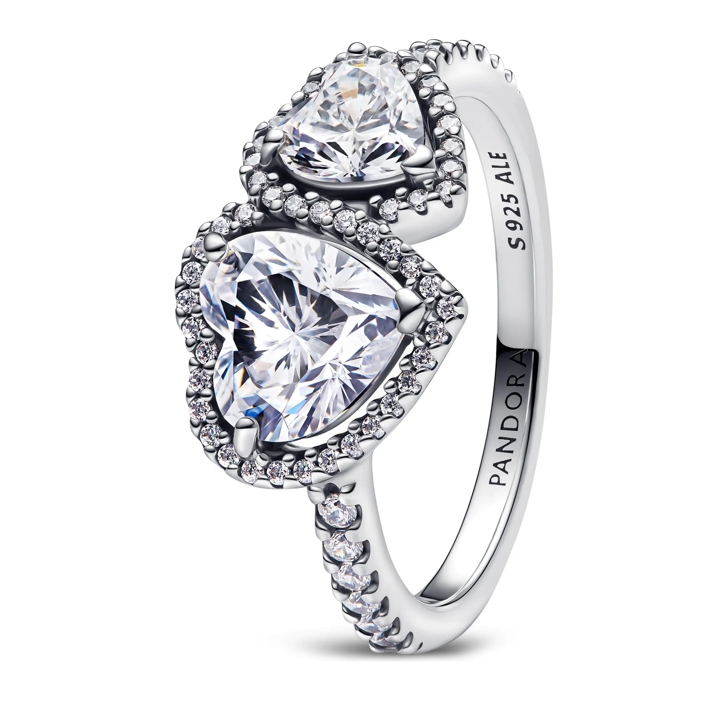 Heart Pandora Commitment Rings Pandora Promise Rings Silver Top