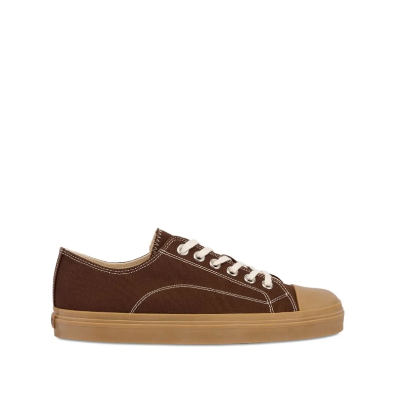 Moschino Low-Top-Sneaker Low-Top Sneakers With Vintage Elements Brown