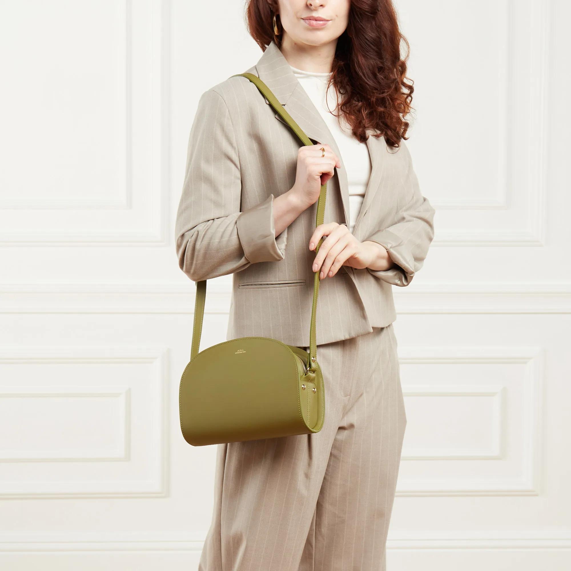 A.P.C. Crossbody bags Sac Demi-Lune in groen