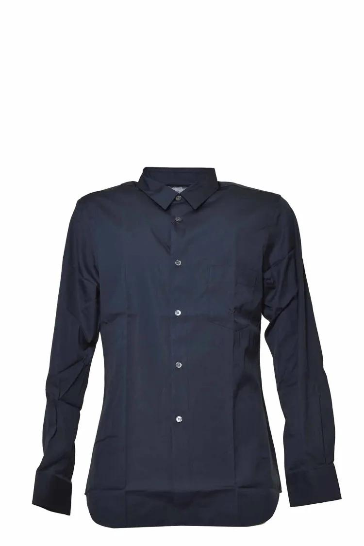 Thumbnail - Comme des Garcons - Slim Shirt In Navy Cotton Shirt - Größe M - blau