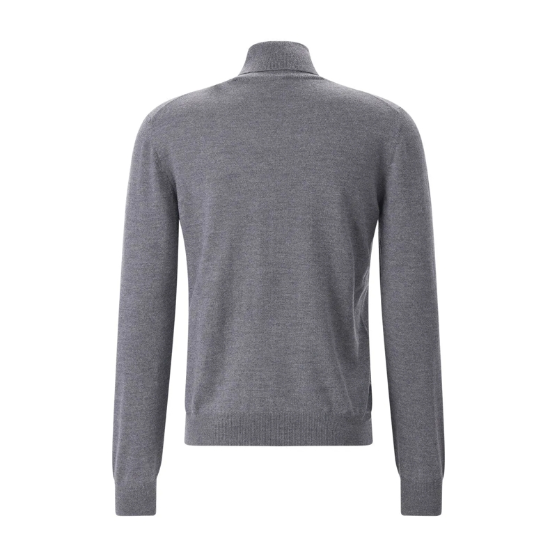 Gran Sasso Rollkragenpullover Rollkragen-Pullover aus Schurwolle grau(Image 2)