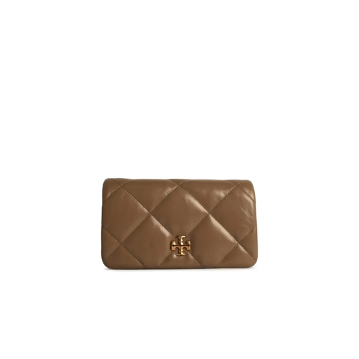 Tory Burch Geldbörse Beige Leather Wallet Brown