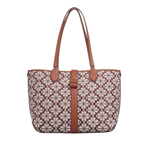 Kate Spade New York Spade Flower Jacquard Spade Flower Jacquard Medium burgundy multi Shopping Bag