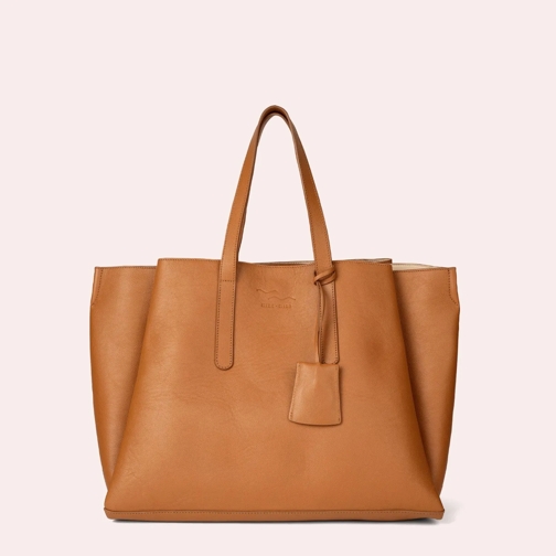 mine mina MINE – der Leder Shopper ist unser Herzstück. Cognac Shopper