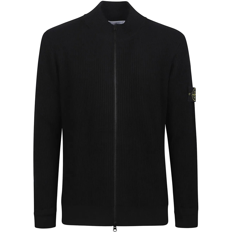 Stone Island  Rws Zip-up Cardigan Black schwarz