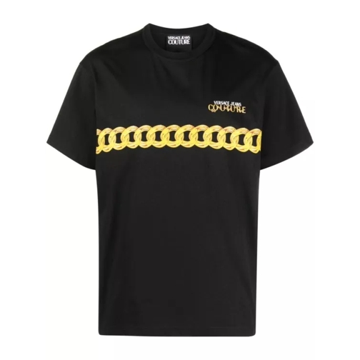Versace Jeans Couture Black Short-Sleeved T-Shirt Black 