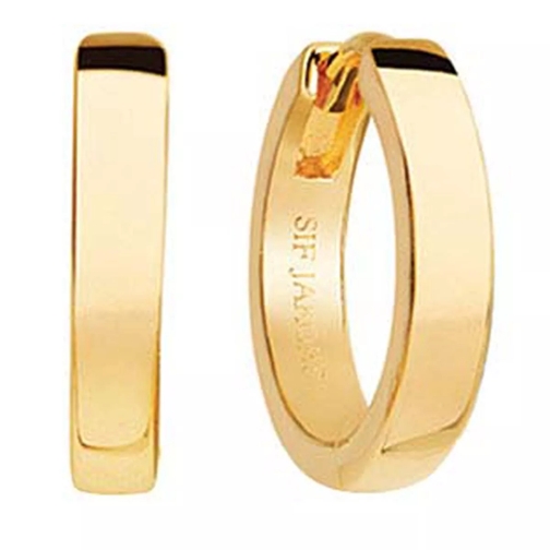 Sif Jakobs Jewellery Ellera Pianura Piccolo Earrings 18K Yellow Gold Plated Ring