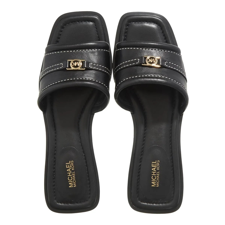 (取寄) マイケルコース レディース マンディ スライド サンダル MICHAEL Michael Kors women Mandy Slide Sandal Black Michael Kors Mandy Slide Sandal Black | Sandals