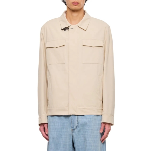 Fay Veste de transition Cotton Truck Jacket White