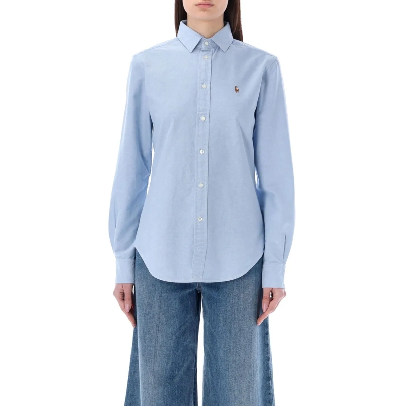 Polo Ralph Lauren Hemd Slim-Fit Oxford Cotton Shirt With Point Collar Blue