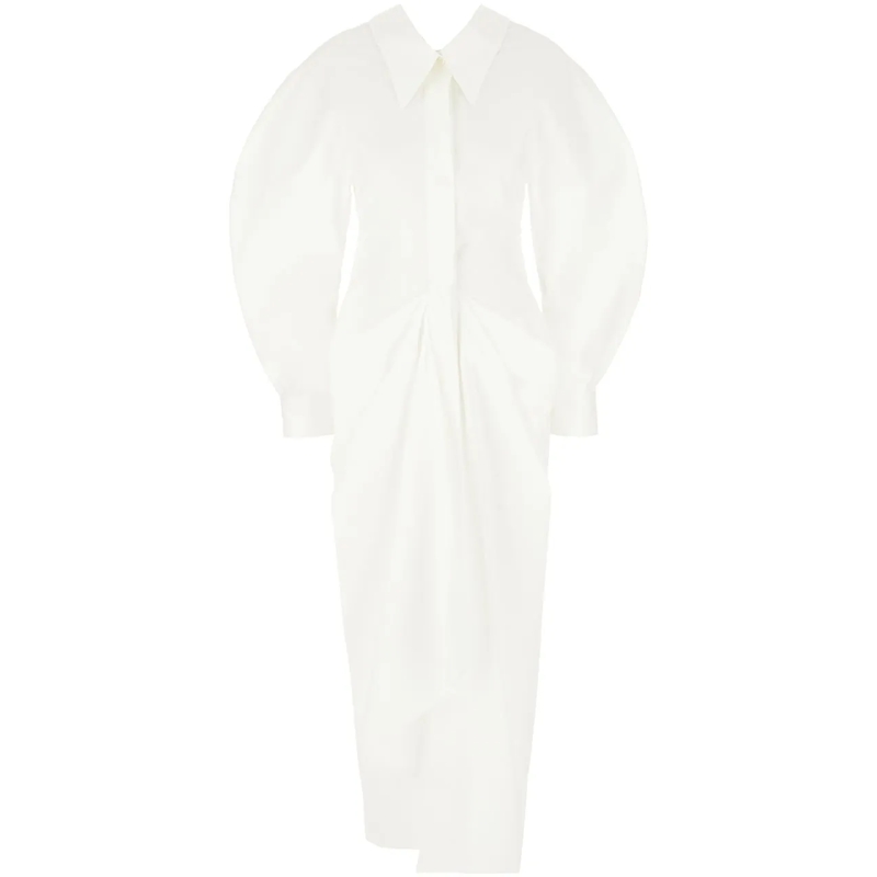 Givenchy Robe midi White poplin shirt dress weiß