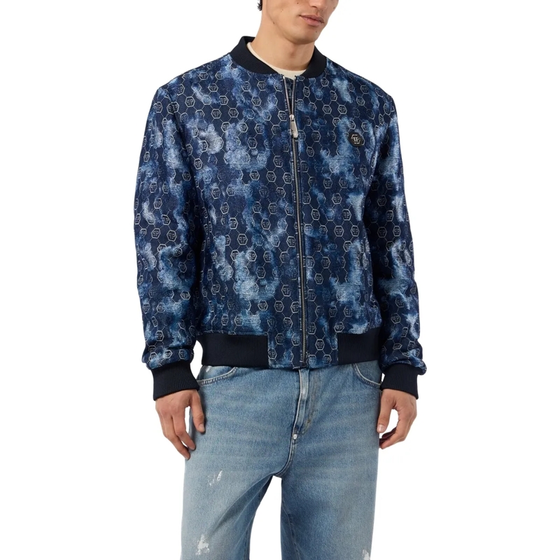 Philipp Plein Blouson Lässigkeit trifft auf originellen Stil bei dieser  schwarz(Image 3)