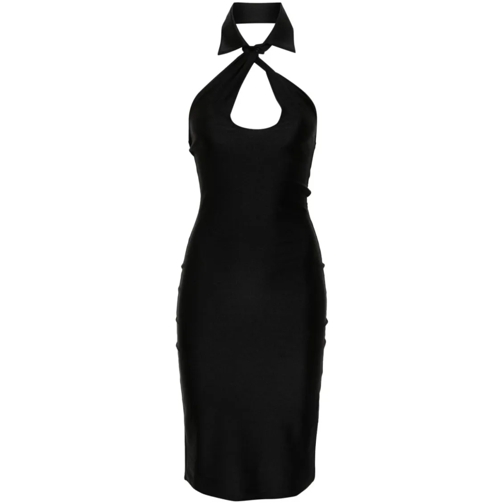 Coperni Midi Jurken Cut-Out Dress Black