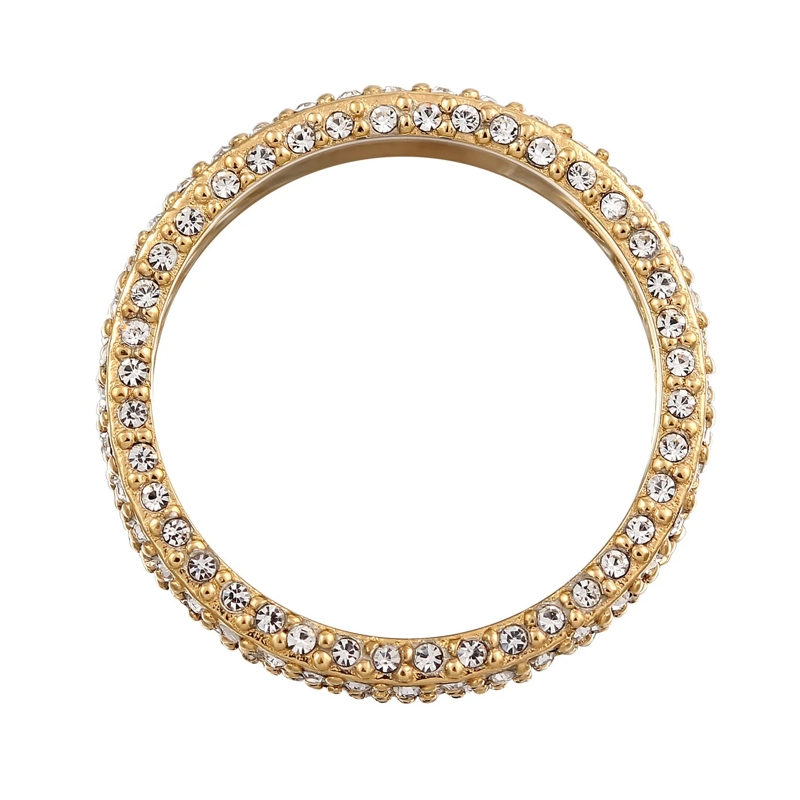 Elli Ring Ring Bandring 925 Sterling Silber, mit Kristallen  gold(Image 3)