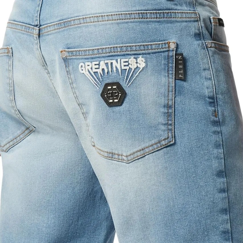 Philipp Plein Jeans mit geradem Bein Supergerader Schnitt jeansblau(Image 5)