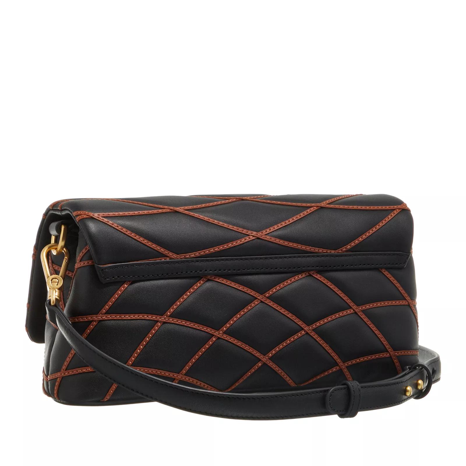 aigner Crossbody bags Topstitch in zwart