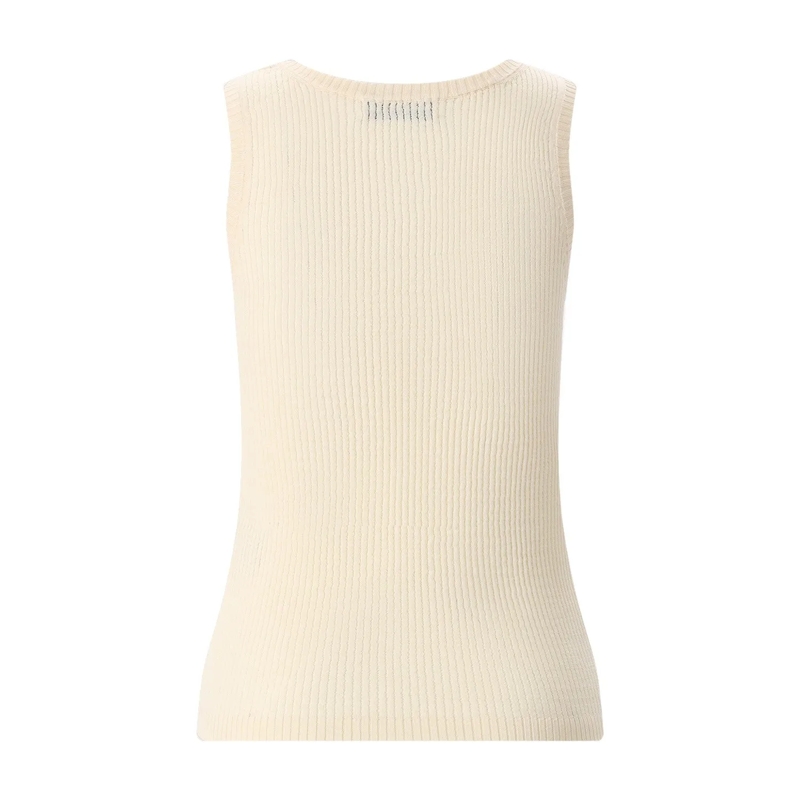 Dries Van Noten Top Top Tova aus Baumwollstrick beige(Image 3)