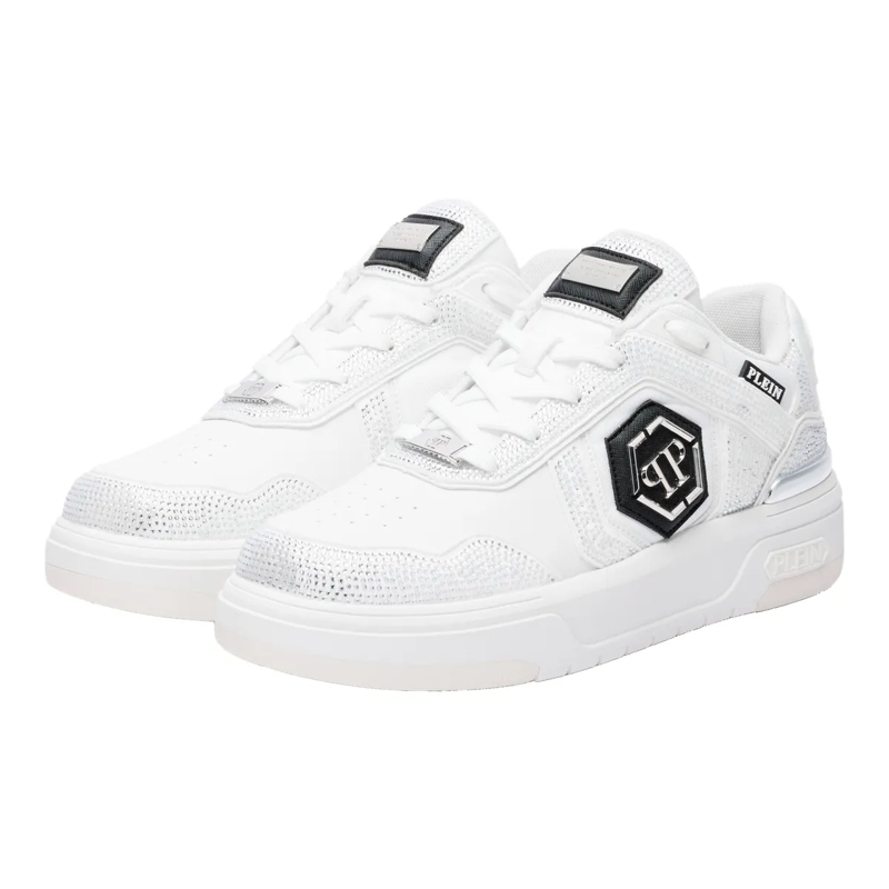 Philipp Plein Low-Top-Sneaker Entdecken Sie die Einzigartigkeit dieser Lo-Top-Sn weiss