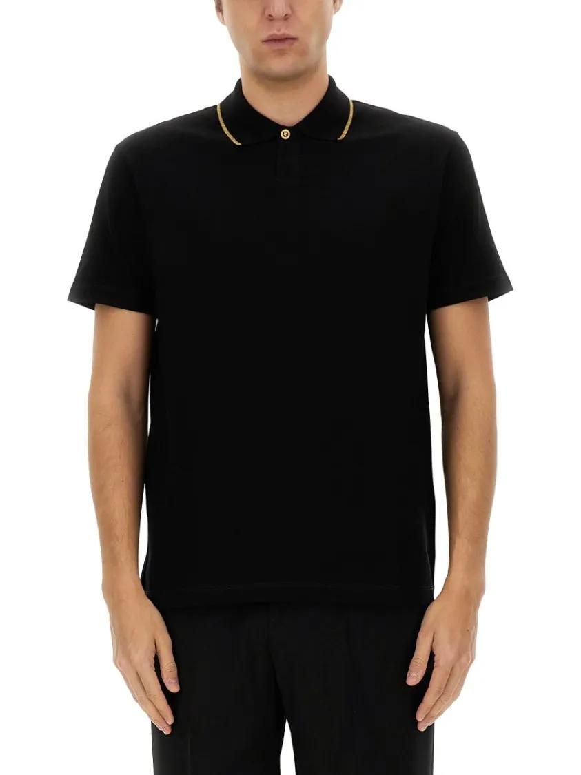 Thumbnail - Versace - Piquet Polo - Größe M - schwarz