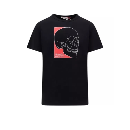Alexander McQueen Organic Cotton T-Shirt Black Magliette