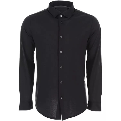 Emporio Armani Black Button Closure Shirt Black 