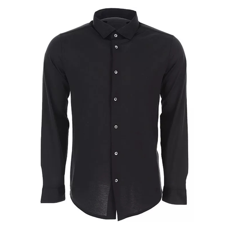 Emporio Armani  Black Button Closure Shirt Black