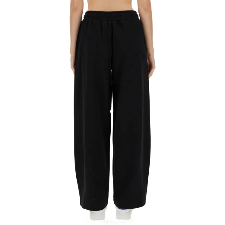 パンツ Stella Mccartney Relaxed Black Jogging Pants With Adjustable Stella McCartney Relaxed Black Jogging Pants With Adjustable