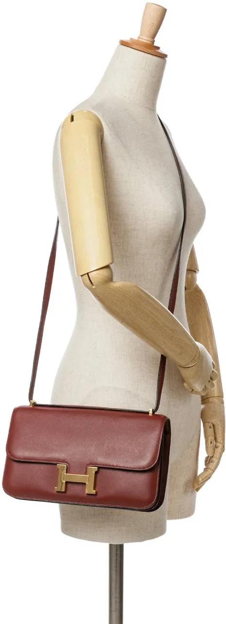 Hermès Shoppers Swift Constance Elan in rood