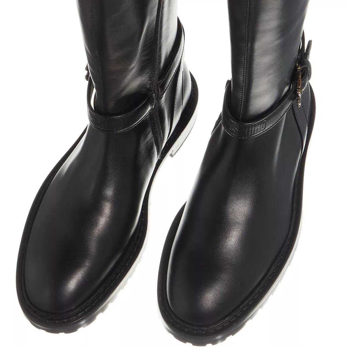 Moschino Sca.Nod.Cuoioroccia30 Vitello Nero | Stiefel