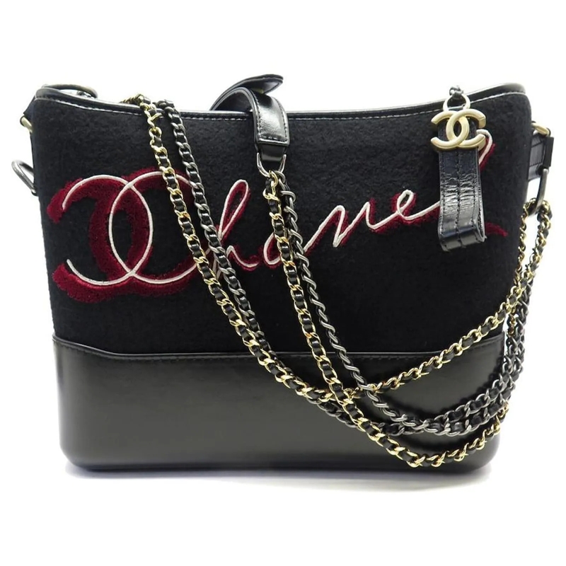 Chanel Clutch NEUE CHANEL GABRIELLE HANDTASCHE PARIS HAMBURG FIL schwarz