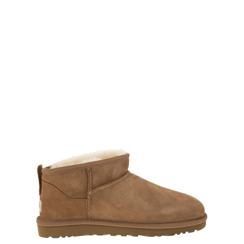 UGG Bottes Classic Ultra Mini - Sheepskin Boot Brown