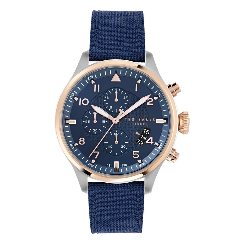 Ted Baker Automatikuhr Quarz Analog Uhr Fulmaar blau