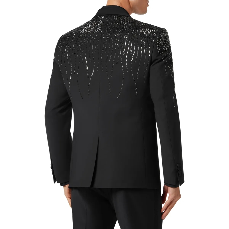 Philipp Plein Blazer Einknopf-Blazer Slim Fit schwarz(Image 2)