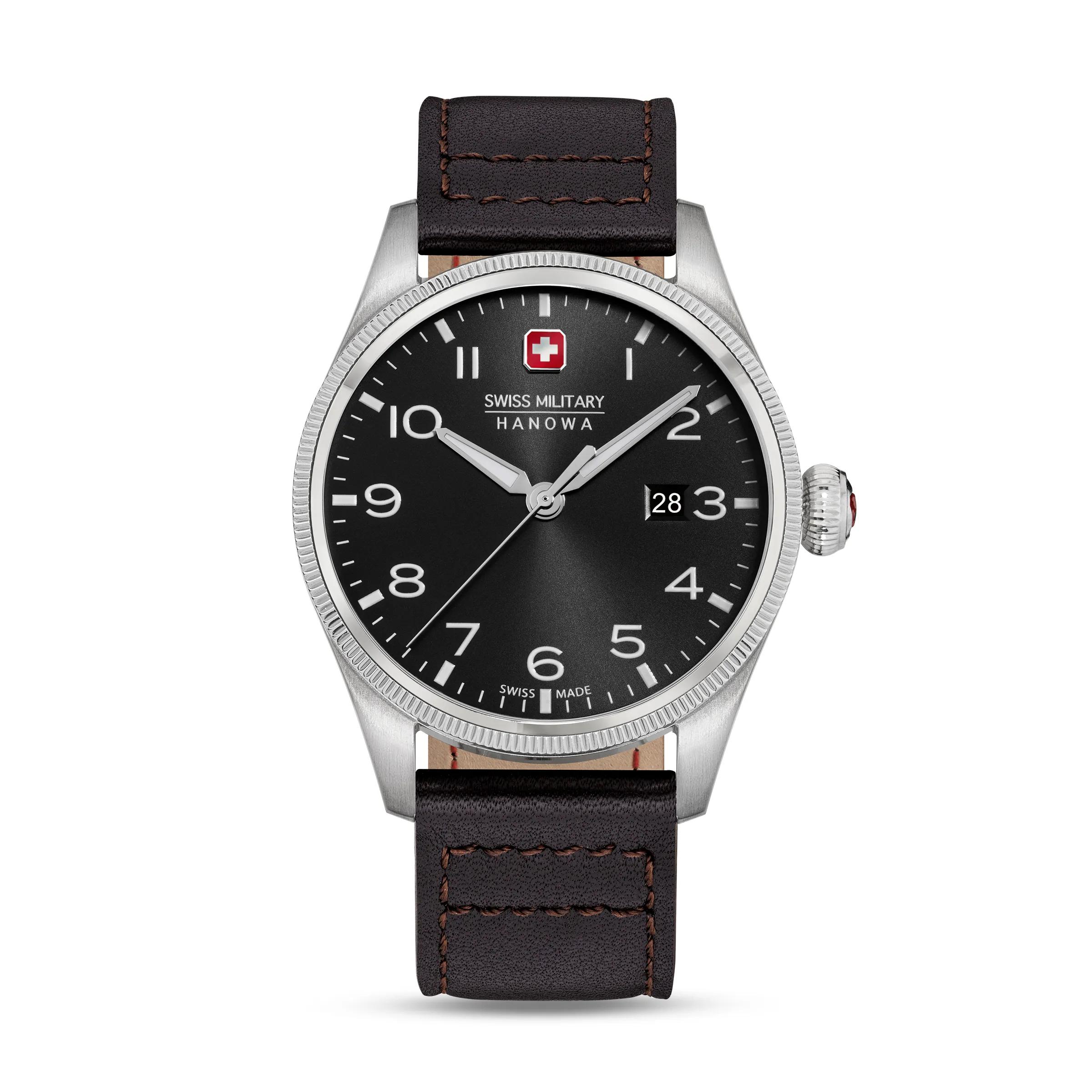 Swiss Military Hanowa Uhren - Quarzuhr Thunderbolt - Gr. unisize - in Braun - für Herren