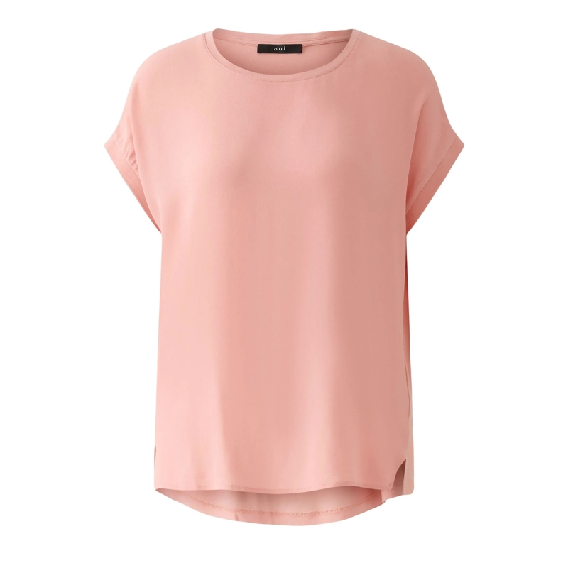 Oui Bluse Blusenshirt AYANO koralle