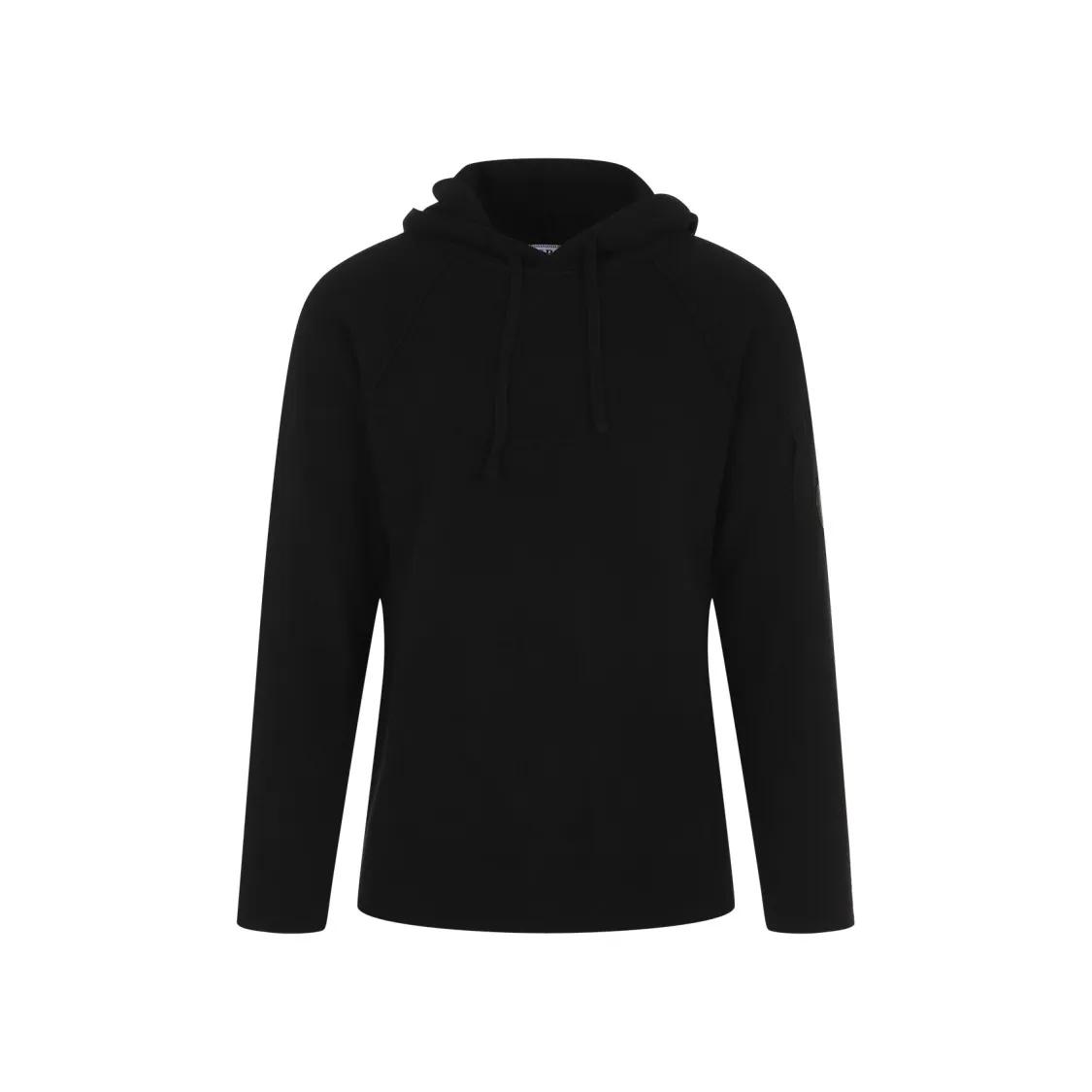 CP Company - Black Wool Knitwear Hooded - Größe L - schwarz