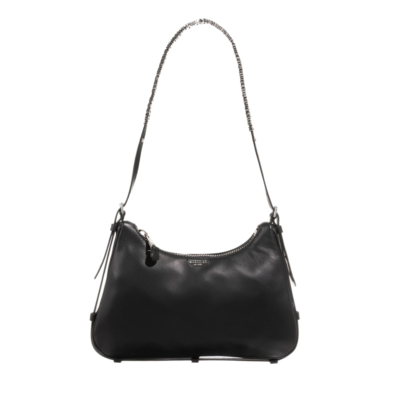 Moschino Hobo Bag Mini Lettering Nero