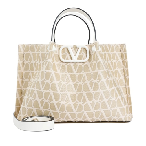 Valentino Tote Vlogo Medium Tote Neutrals