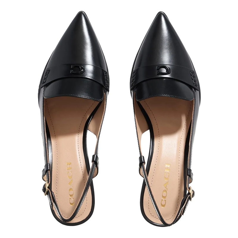 Coach Escarpins Nikola Leather Hybrid Slingback Black(Image 5)