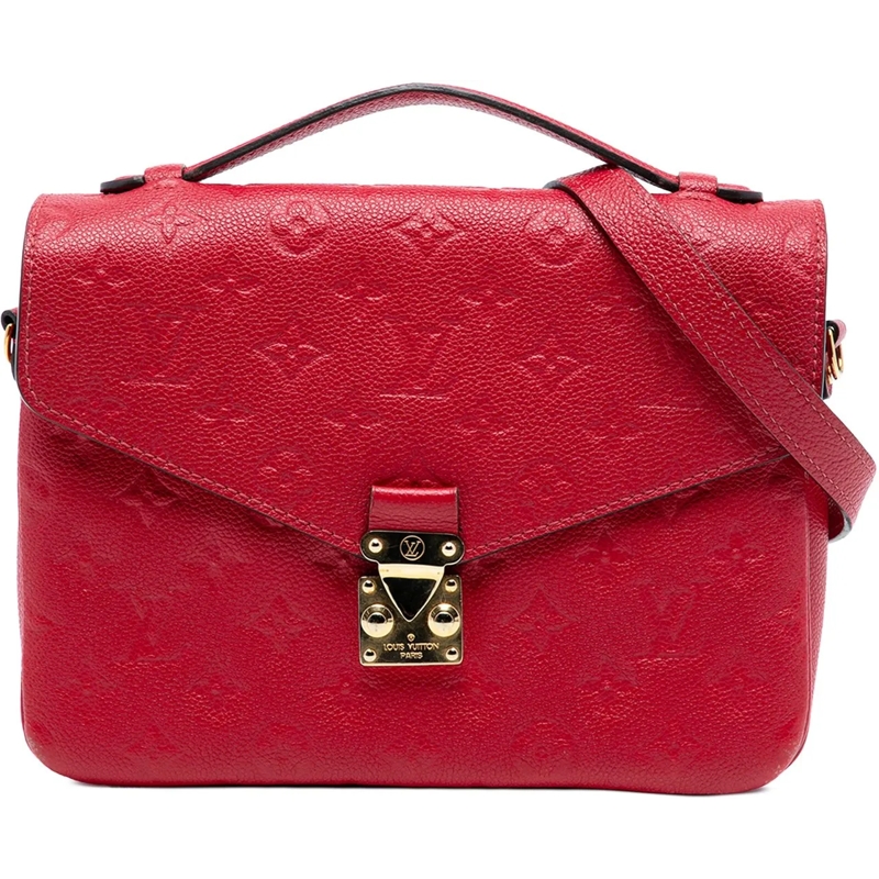 Louis Vuitton Schultertasche Monogram Empreinte Pochette Metis rot