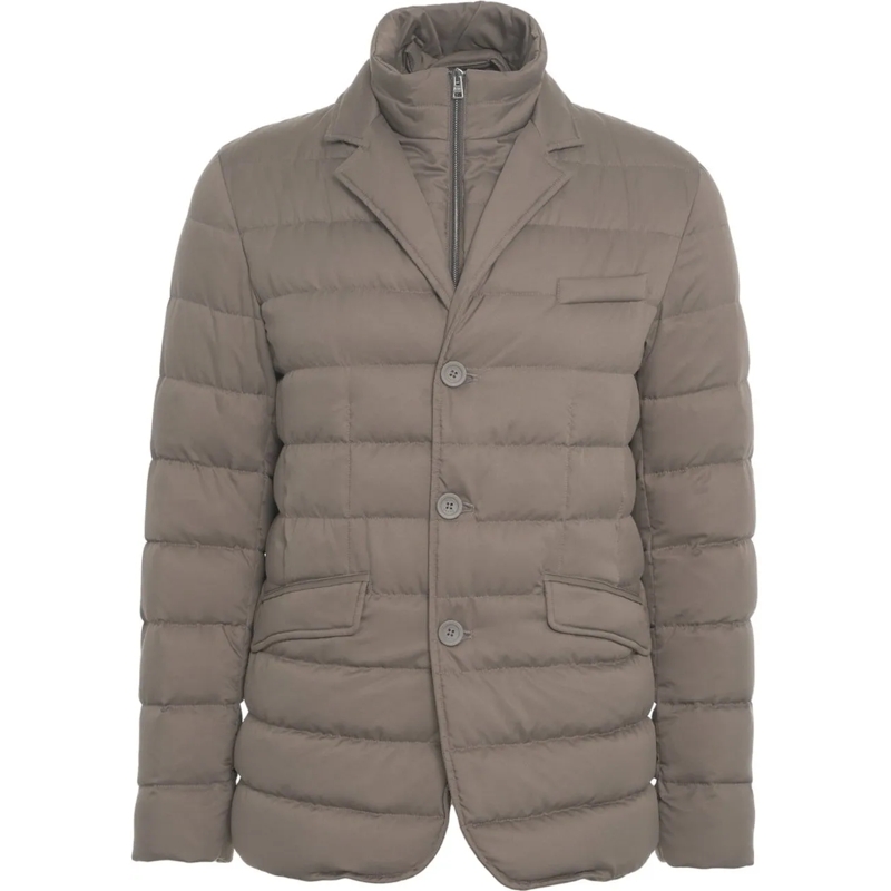 Herno Minikleid Quilted down jacket grau