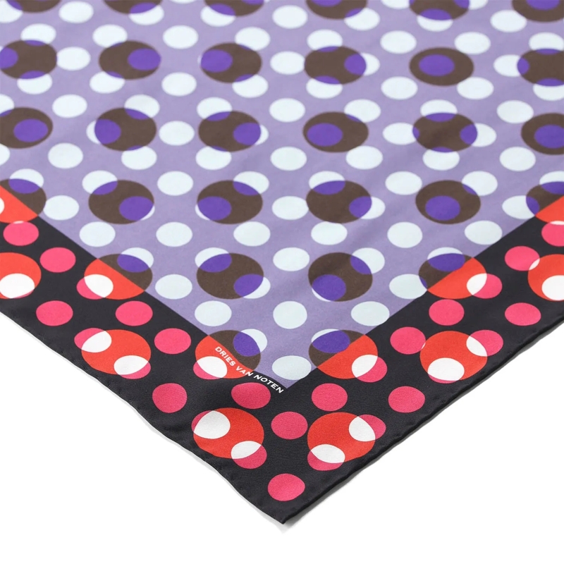 Dries Van Noten Écharpe légère Tuch aus Seide blau(Image 6)