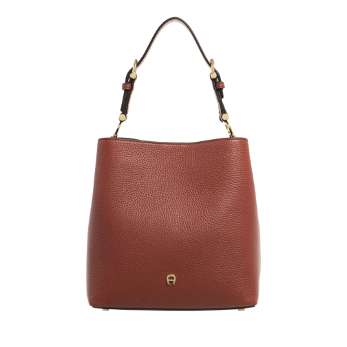 AIGNER Bucket Bag Delia Dark Cognac