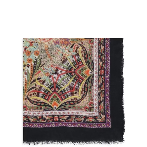 Etro Shawl With Paisley Print Multicolor 